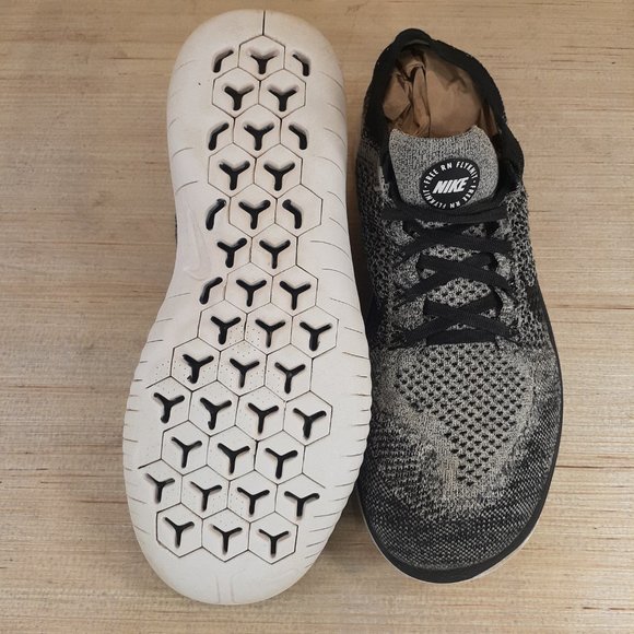 Nike Free Run Flyknit 2019 Men's Running Shoes Size 11.5 Grey 942838-101 - Picture 6 of 15